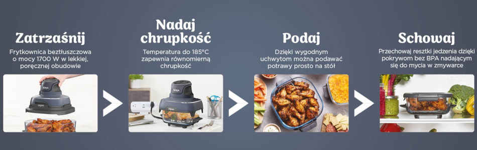 Frytownica beztłuszczowa Ninja CRISPi FN101EUGY